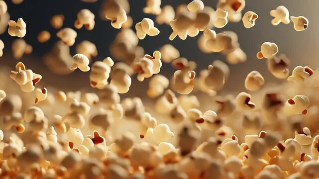 Macro Texture of Golden Grains and Sand Particles