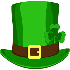 St Patricks Day Hat Illustration