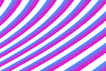 Obraz premium Vibrant wavy stripes pattern in pink and blue colors isolated on transparent background