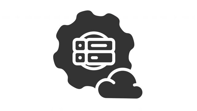 Animated database connection icon