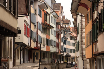 Romantische Altstadt (Ober Altstadt) in Zug