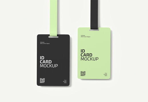 Event ID Card Badge Mockup