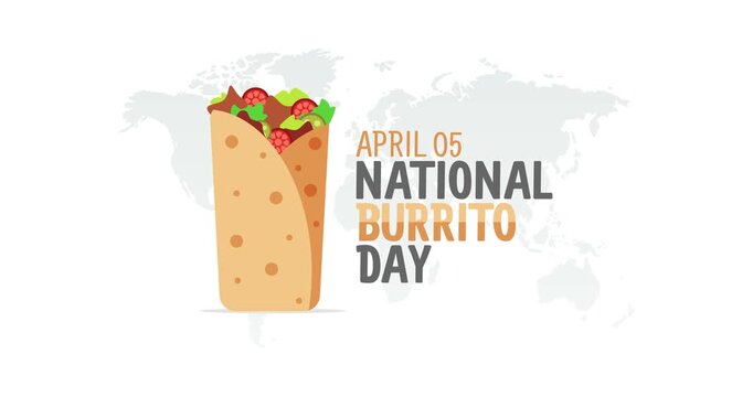 national burrito day motion video, ideal for national burrito day celebration
