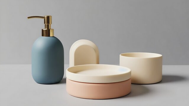 Modern bathroom accessories set