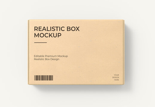 Mailer Box Packaging Mockup PSD