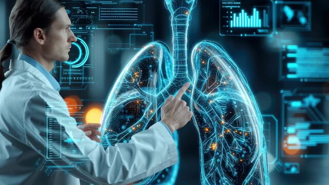 Understanding human lungs with digital visualization in medical study