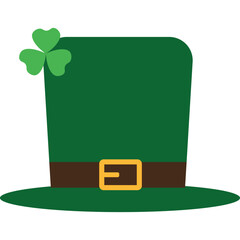 St Patricks Day Hat Illustration