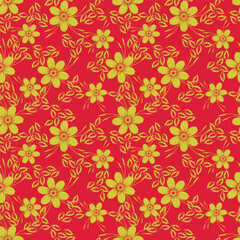 Ditsy floral seamless pattern. Small little flower pattern background. Repeat pattern. Ditsy print. Liberty style. Botanic surface design. Ditsy floral for fashion, texture, fabric, wallpaper, decor