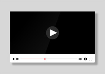 movie player illustration flat style vectors