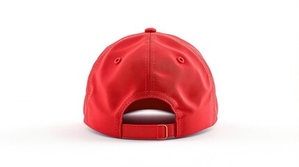 Fototapeta premium Red baseball cap mockup