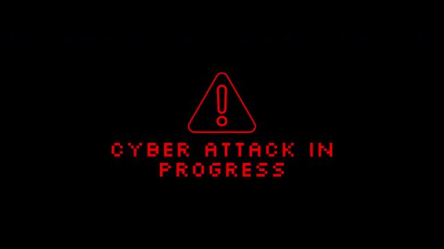 Hacking in progress perfect for cybersecurity concepts, technology backgrounds, and data breach or cyber attackrelated designs. Dark theme.