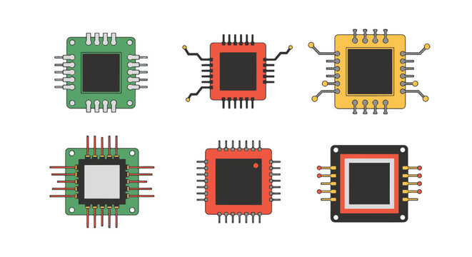 Embedded System Line art colorful