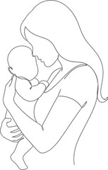 A sketch of a person sitting with their head in their hands