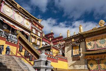 Obraz premium Songzanlin Monastery in Shangri-La, Yunnan, China