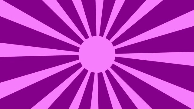 Sunburst  summer purple modern pop rotating animated background
