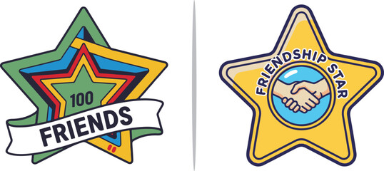 Naklejka premium Two 