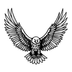 Obraz premium Majestic Eagle With Outspread Wings