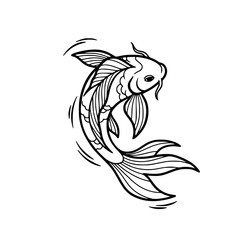 Elegant Koi Fish Illustration