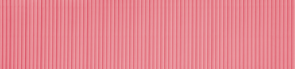 Obraz premium Metal roof pink corrugated iron sheet aluminium steel background wall panel tile construction siding building line pattern texture seamless architecture plate frame container floor backdrop