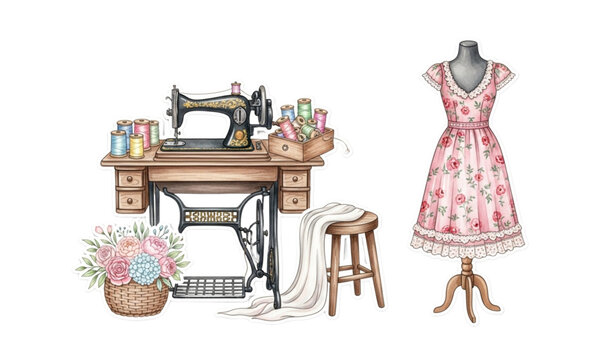 old sewing machine
