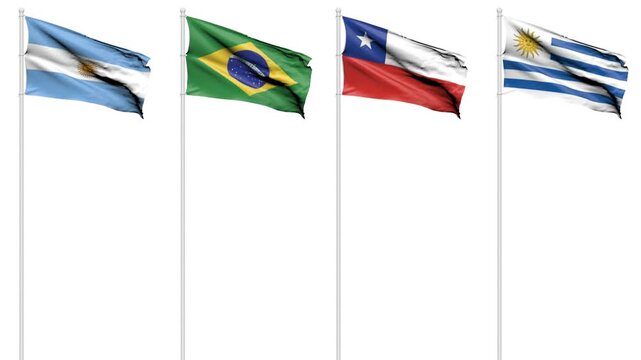 flags of south america
