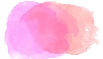 Pink and peach watercolor abstract background with soft, blended hues
