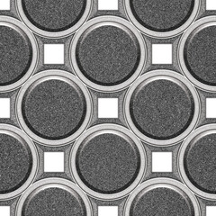 Elegant ceramic tile design for modern home terrace floors with circle patterns