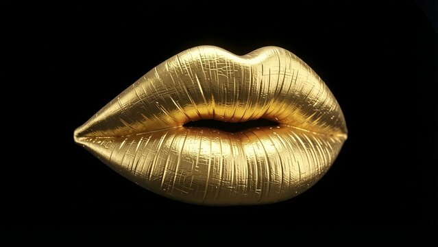 Golden Lips Shining in the Dark