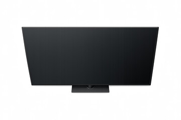 Modern flat screen tv display on dark gradient background for digital viewing environment