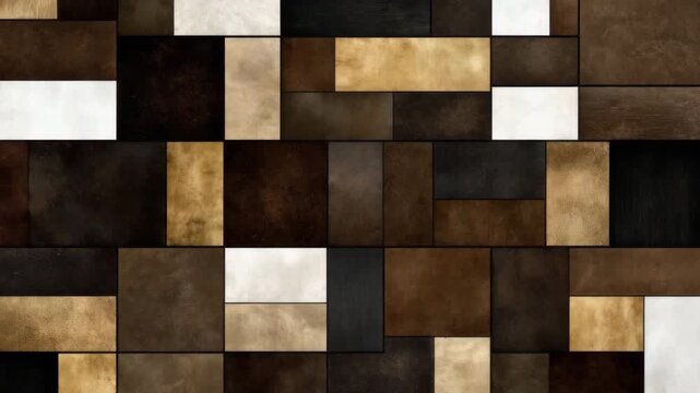 Wall textures feature wood and metal designs