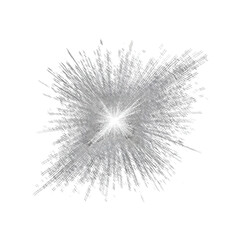 Fototapeta premium A vector graphic illustration of a stylized explosion or burst of energy in gray tones