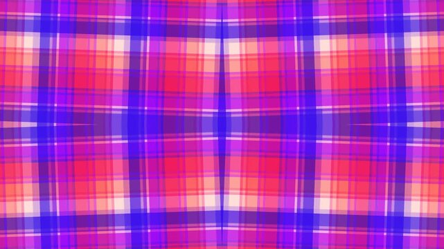 Vibrant Plaid Pattern with Red Blue Purple.