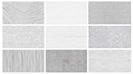 Fototapeta premium A collection of black and white images with different patterns
