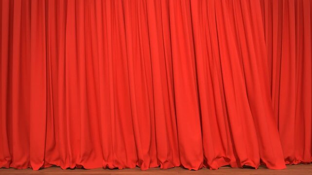 The red curtain is closing on the green screen.