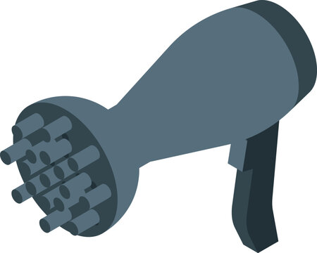 Hair dryer with diffuser attachment drying hair, creating volume and definition, promoting healthy hair care