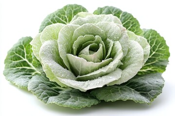 Fototapeta premium Savoy Cabbage – Green Leafy Vegetable for Cooking and Salads.