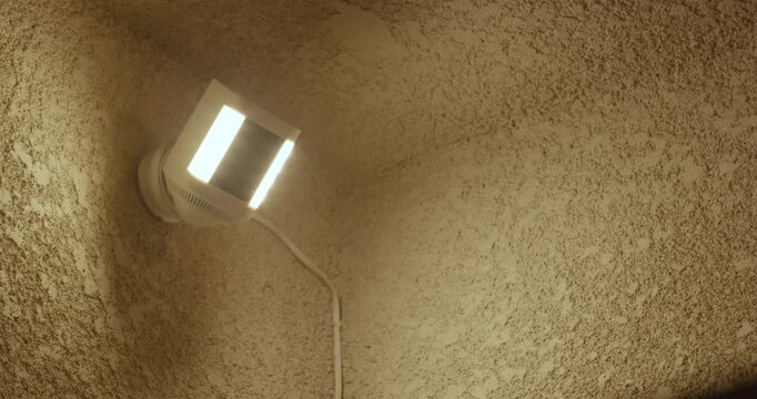 Security Camera Light Turns On and Off