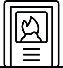 Naklejka premium Cozy fireplace providing warmth, with adjustable settings for a comfortable ambiance