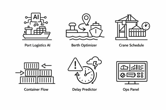 Port operations ai solutions: optimizing logistics, berth scheduling, and container flow management