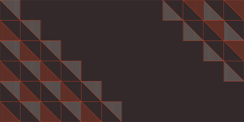 Abstract creative background, web banner. Abstract geometric shapes composition. Color background. Striped triangles tiles. Vector color illustration.