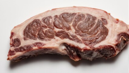 Raw Ribeye Steak - Marbled Texture and Rich Flavor.