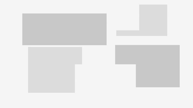 Geometric shapes in various grey tones arranged in a composition