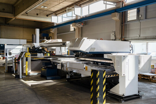 Manufacturing machine in industrial factory