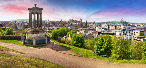 Edinburgh castle, Scotland at sunset