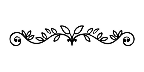 Intricate black and white floral design with symmetrical patterns and swirls © AC