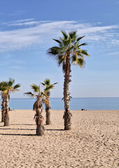 Sunny day over Alicante Beach.