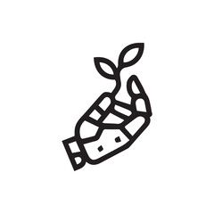 Robotic Hand Gently Cradling A Young Plant Symbolizing Eco Tech