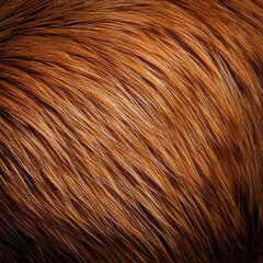 Fototapeta premium Close-up of rich, glossy, reddish-brown fur