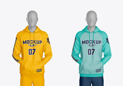 Hoodie sweatshirt mannequin view
