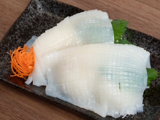 ヤリイカの刺身